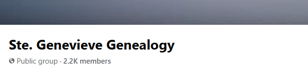 Ste. Genevieve Genealogy
